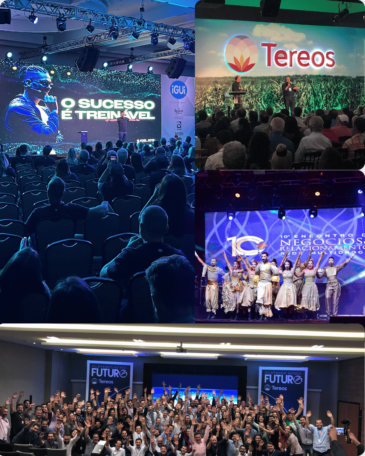 Foto real de evento com pessoas engajadas